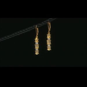 18K Vermeil “Healer” Gemstone Drop Earrings